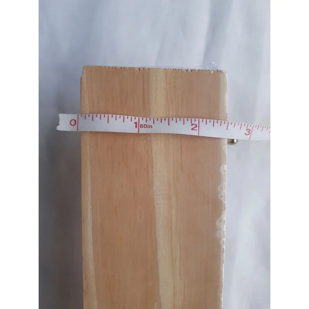 Home Essentials Wooden Wall Mount 3 Hook Coat Scarf Hat Rack NIP